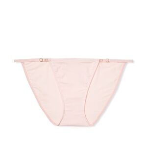 Victoria's Secret Adjustable String Bikini Panty Purest Pink XL NEW